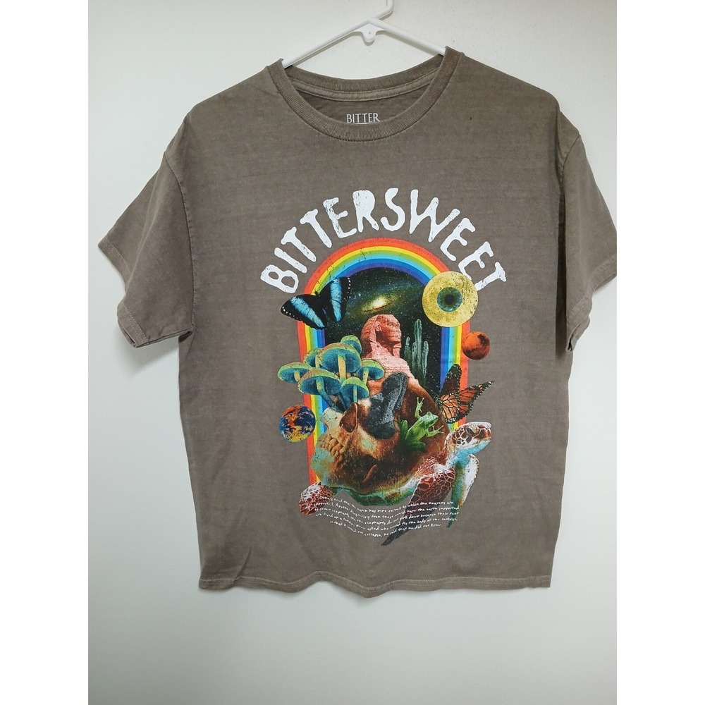 Bitter Sweet Graphic T Shirt Mens Medium Tee Casual Short Sleeve Top